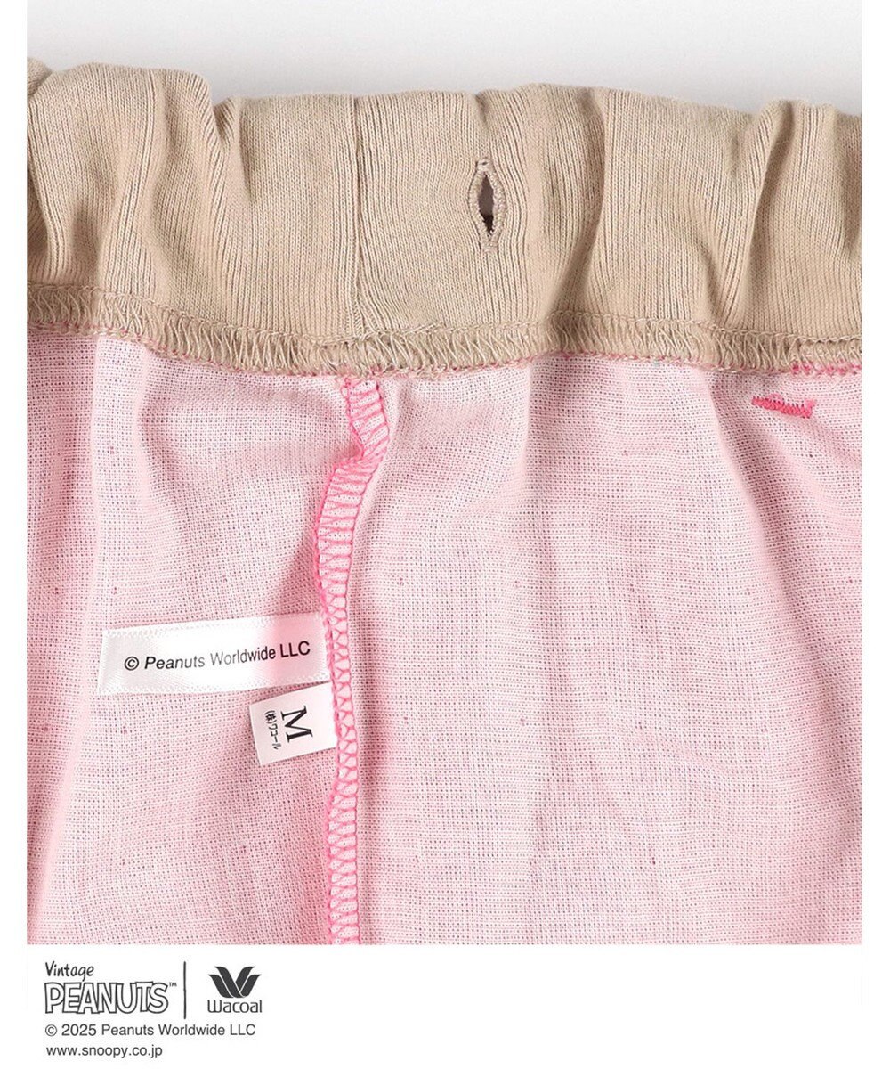WACOAL ワコール_リラックス＆スリープ パジャマ 4分袖 長ズボン 綿100%(本体) PEANUTS スヌーピー レディース FDT155 /ワコール 