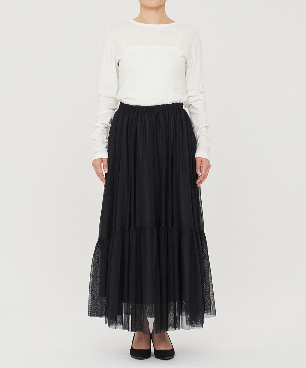 uncrave 【洗濯機洗い可】カクテルチュール スカート（uncrave STANDARD） 