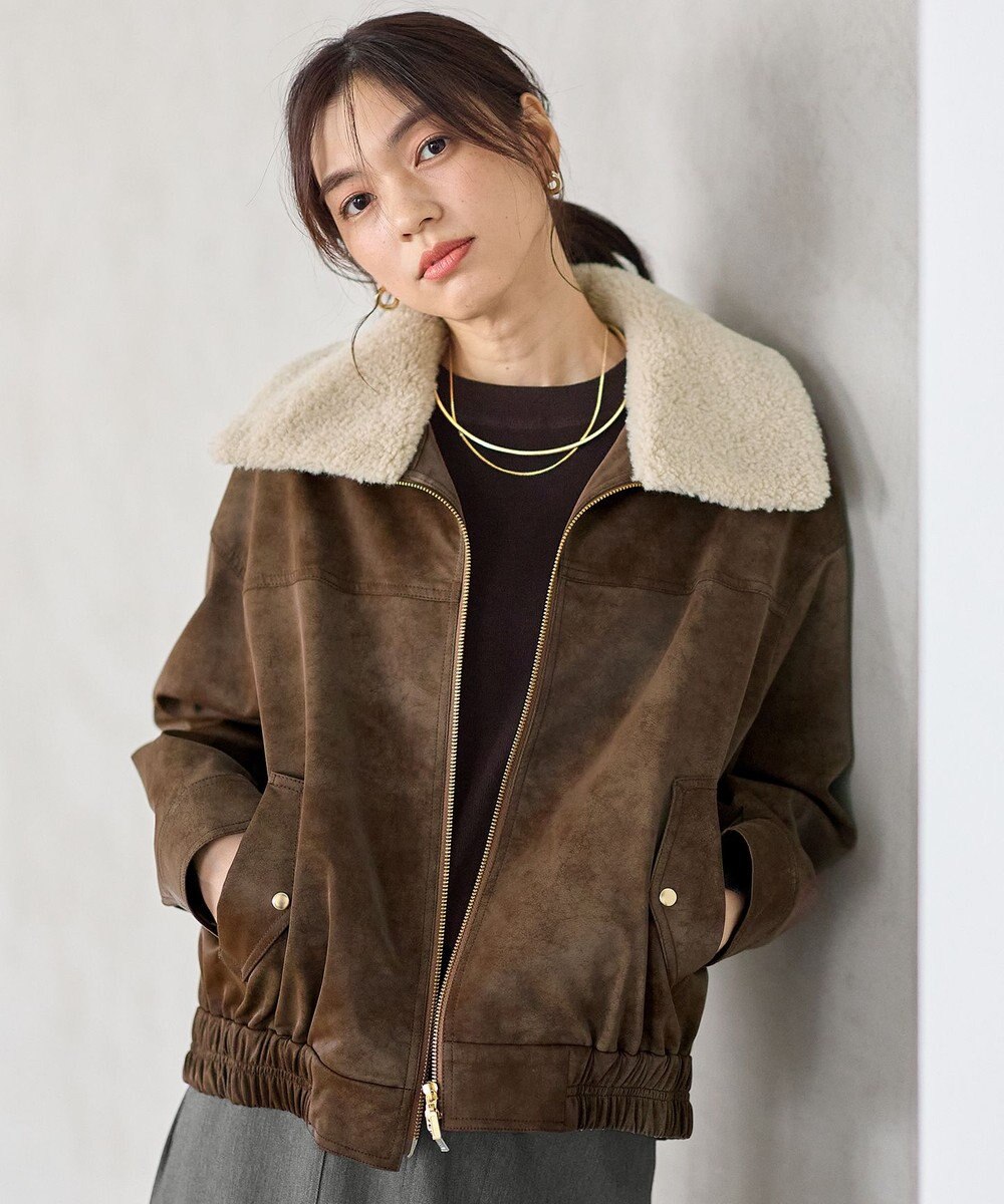 ANY 【2WAY】ボアカラーブルゾン 