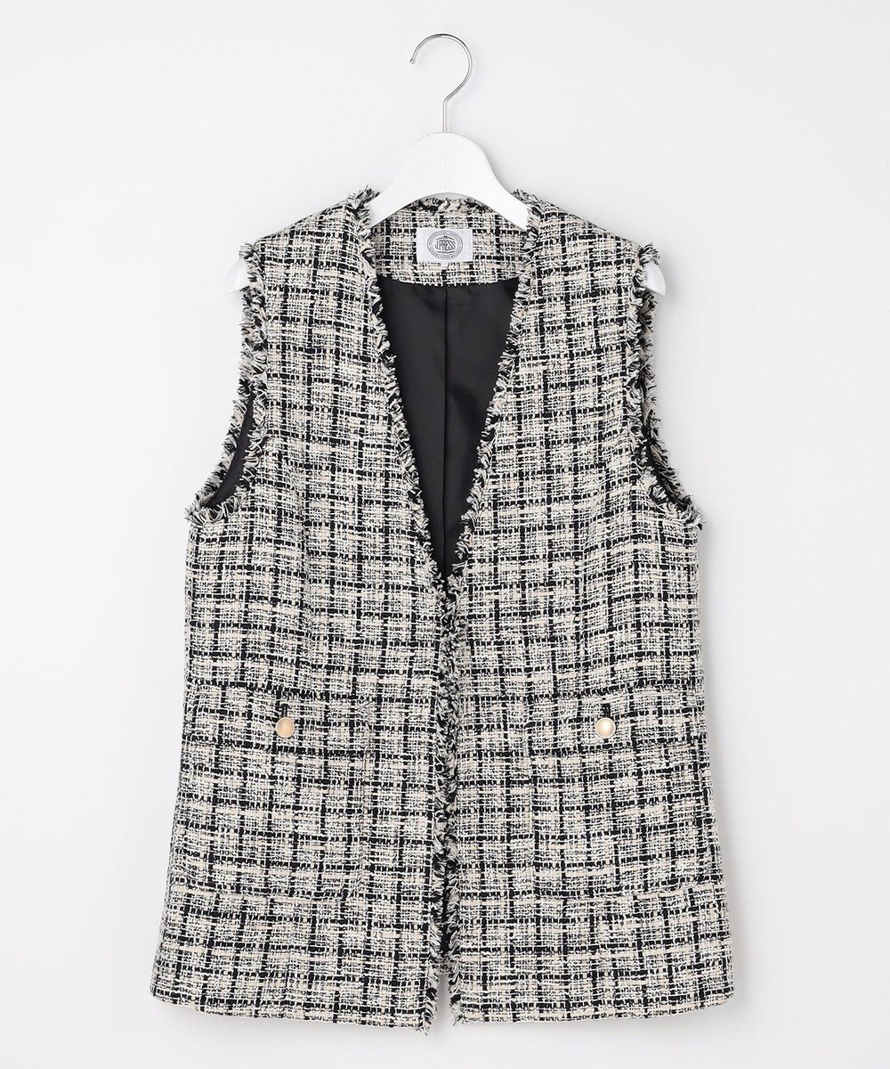 J.PRESS LADIES L ファニーツイード ジレ 