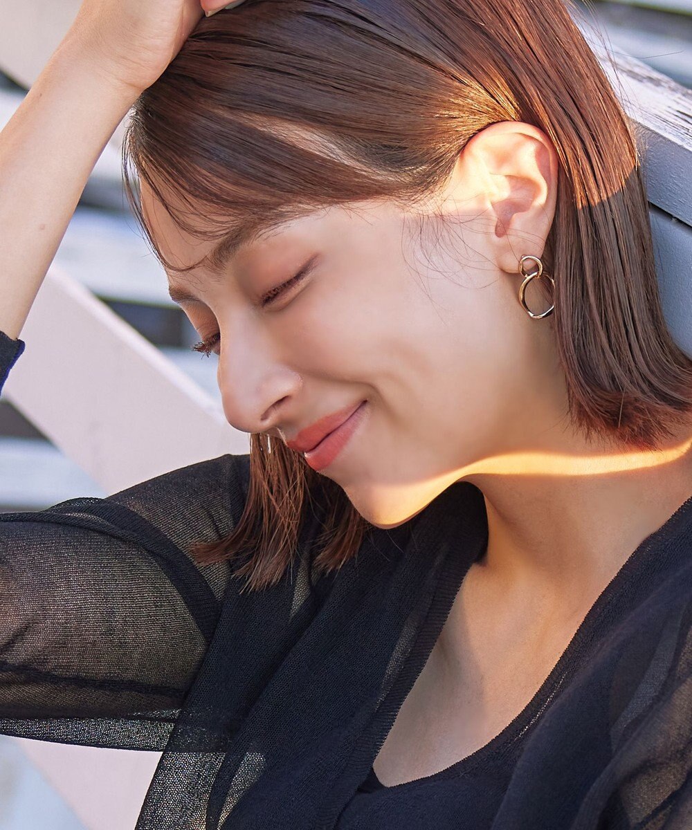 Tiaclasse ダブルリングピアス 