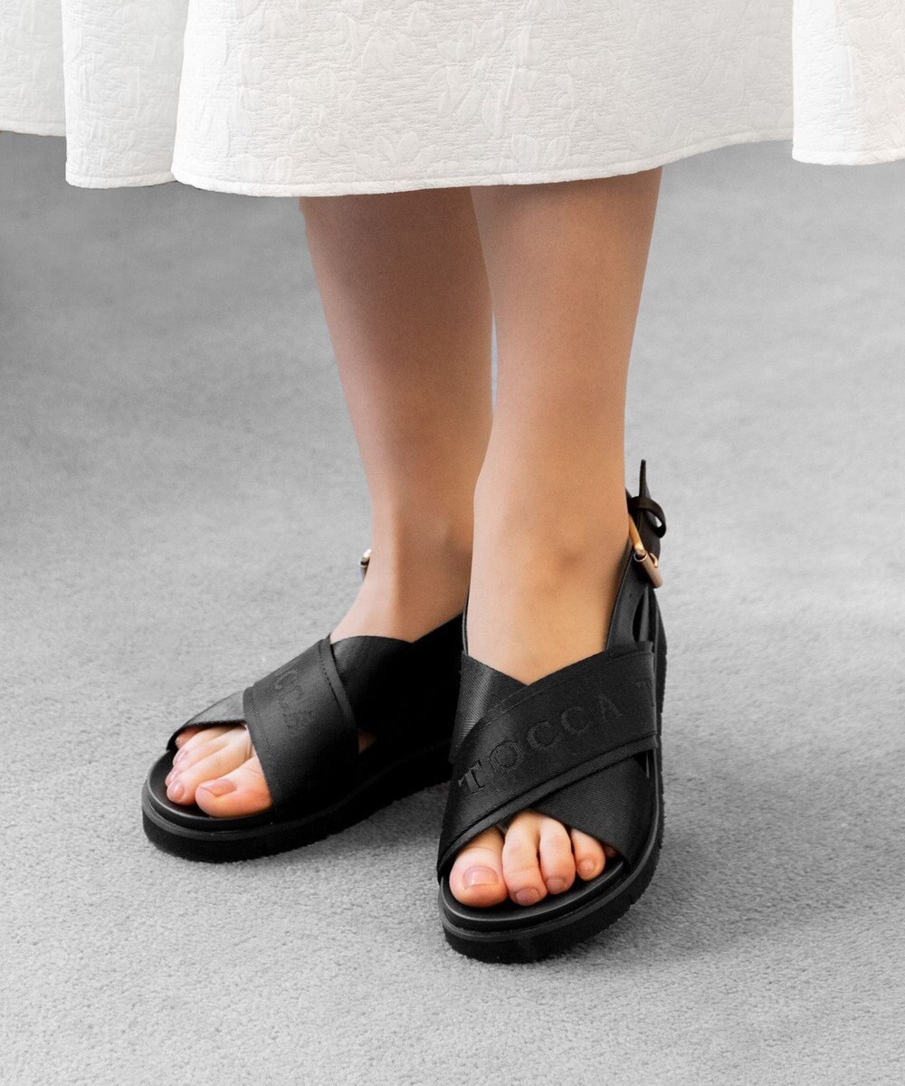 WEB限定】LOGO CROSSBELT SANDALS サンダル / TOCCA | ファッション通販 【公式通販】オンワード・クローゼット