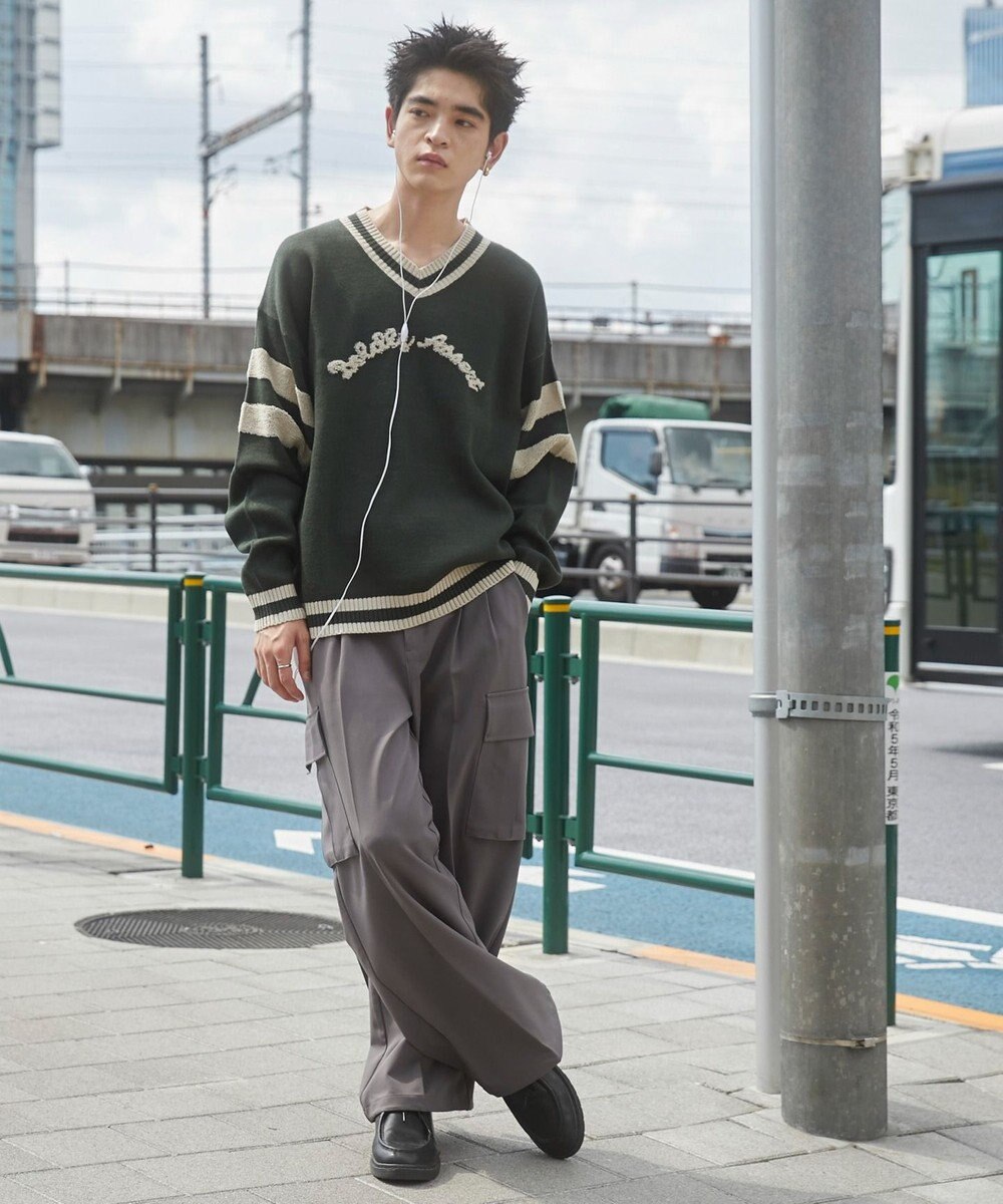 WEGO ラインチルデンニットプルオーバー 