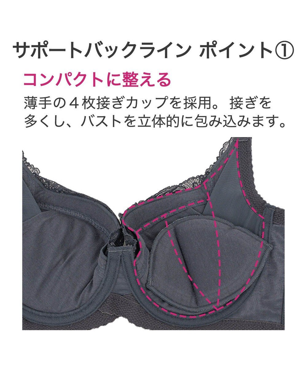 BRADELIS New York 【BRADELIS New York / コンパクト補整ブラ】サポートバックラインブラ22A1 