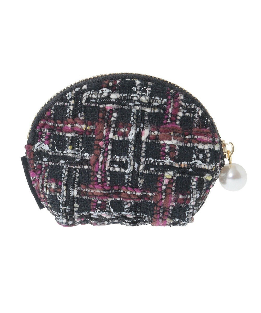 Maison de FLEUR LINTONツイードコインケース 