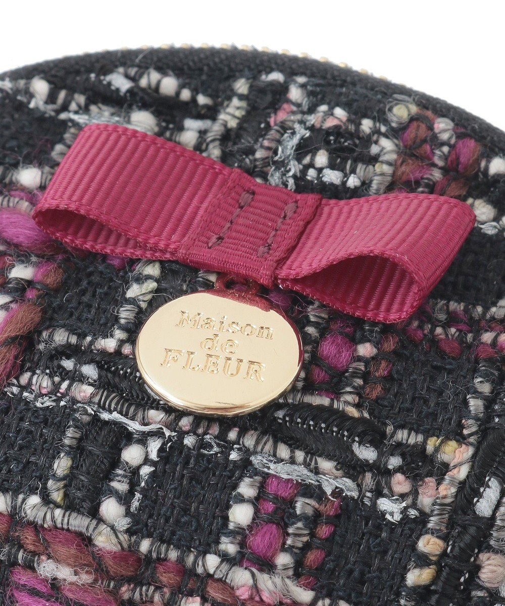 Maison de FLEUR LINTONツイードコインケース 