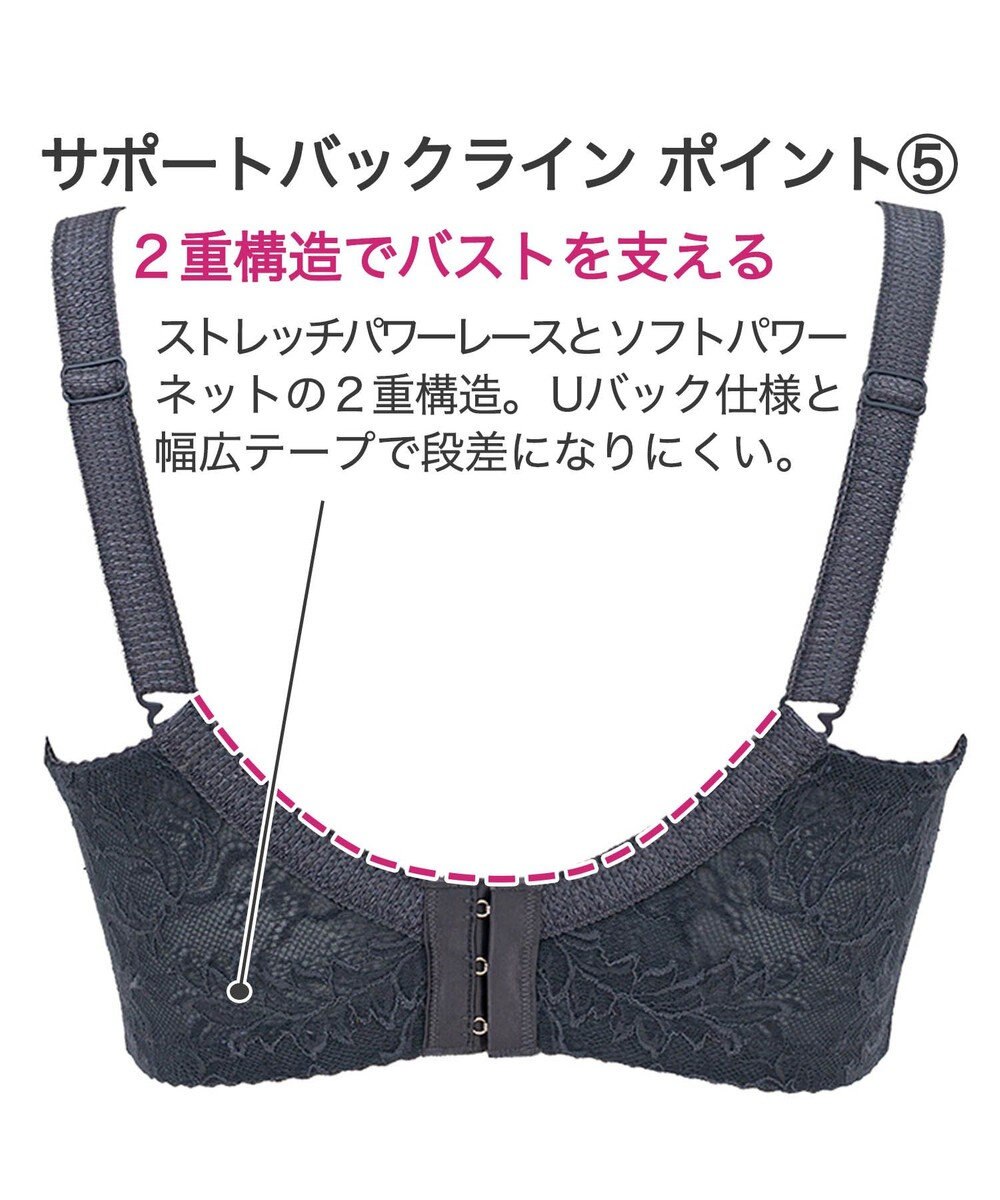 BRADELIS New York 【BRADELIS New York / コンパクト補整ブラ】サポートバックラインブラ22A1 