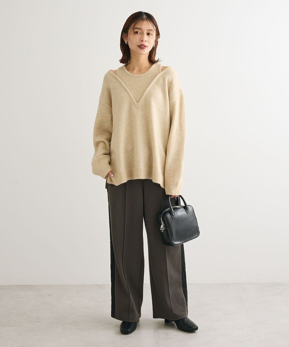 Green Parks あったか裏起毛サイドラインスウェットパンツ 