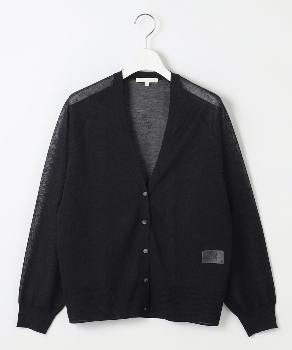 自由区 L 【洗える】ブライトシアー カーディガン 