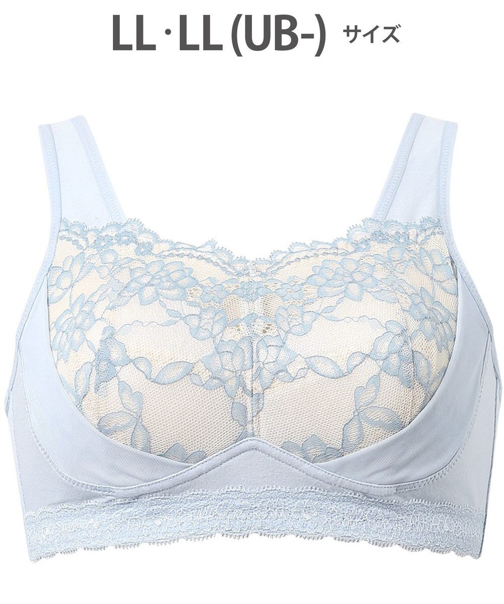 WACOAL 【ナイトアップブラ】 動画クリエイター nanakoななこさんコラボカラー登場 ナイトブラ 綿混(本体) 就寝時用 3Lまで対応 大きいサイズ ノンワイヤー レディース BRA166 /ワコール 