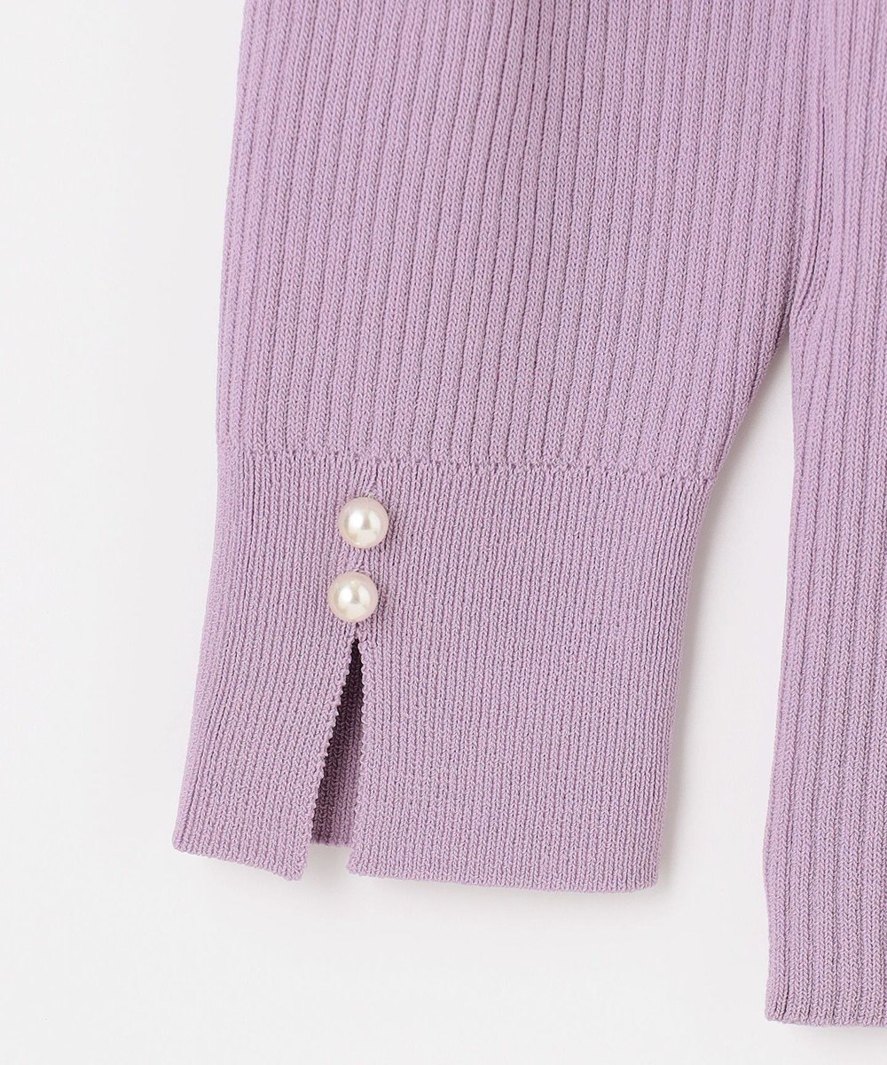 ANY SIS 【洗える】ネックポイントリブ ニット 