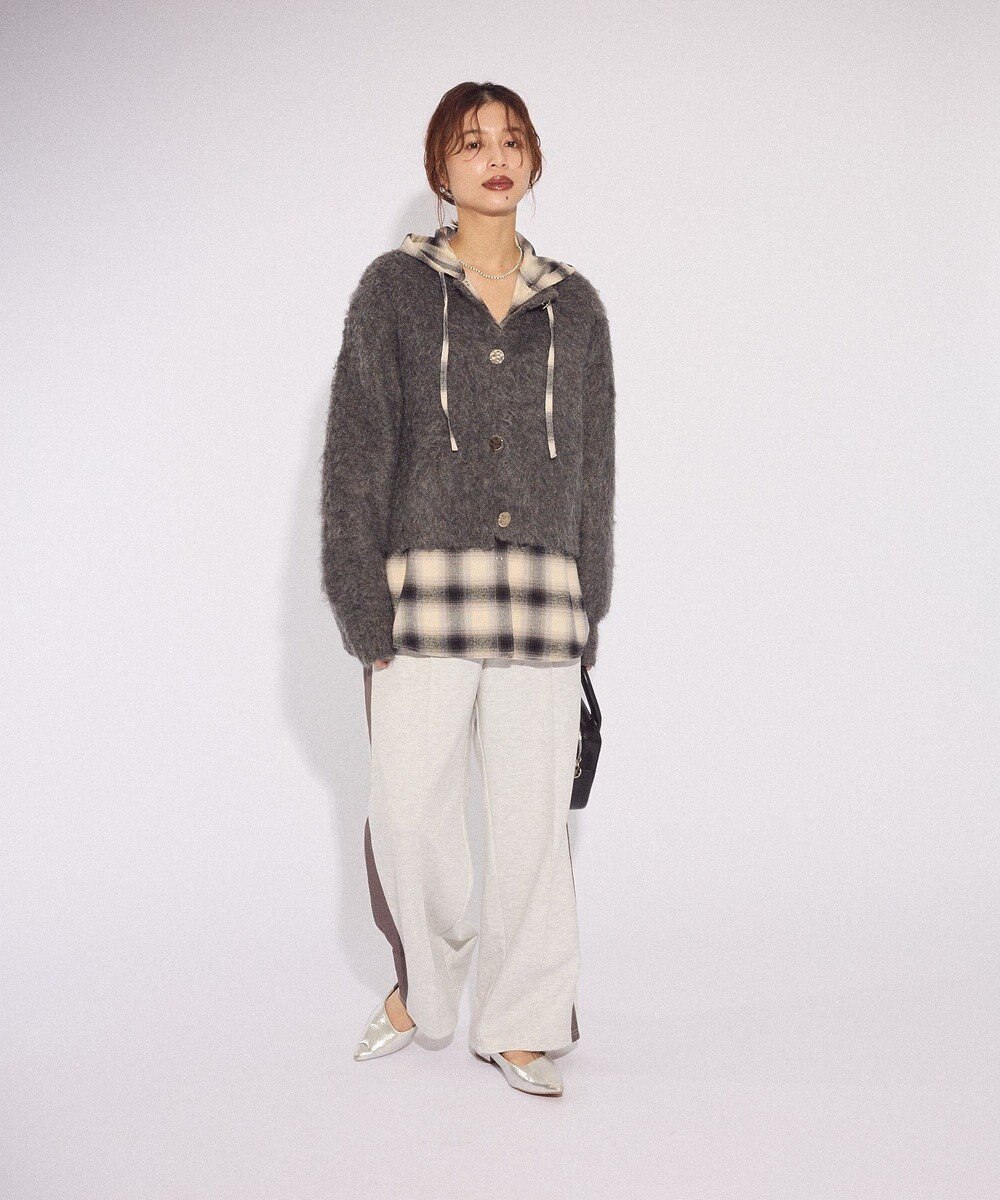 Green Parks あったか裏起毛サイドラインスウェットパンツ 