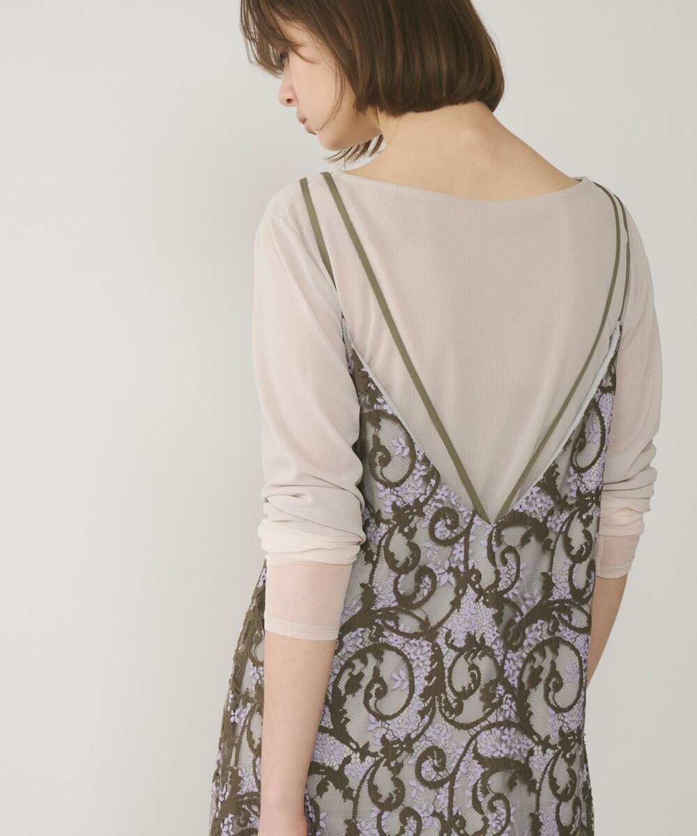 GRACE CONTINENTAL レースキャミロングワンピース 