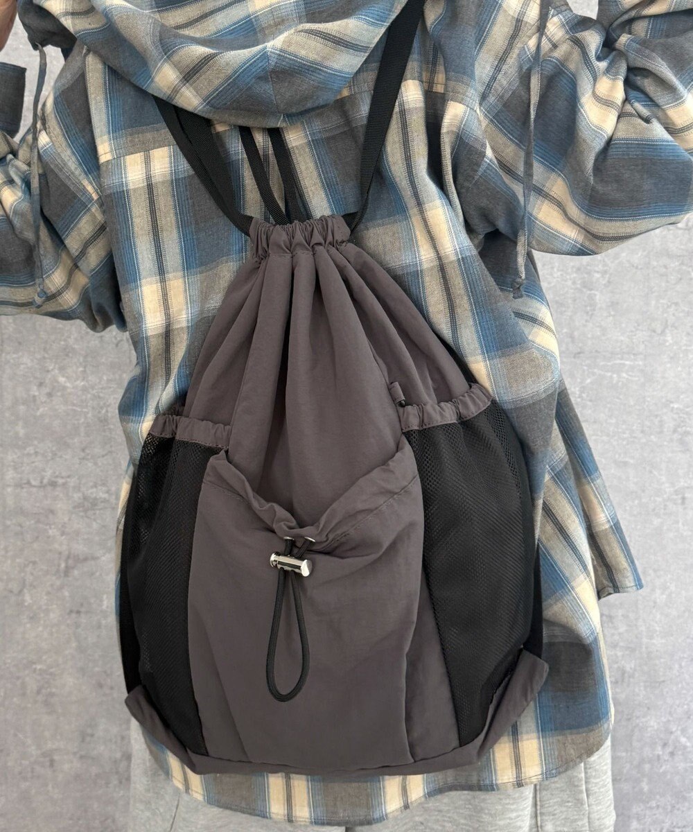 WEGO 【ユニセックス着用ITEM】メッシュポケットナップサック 