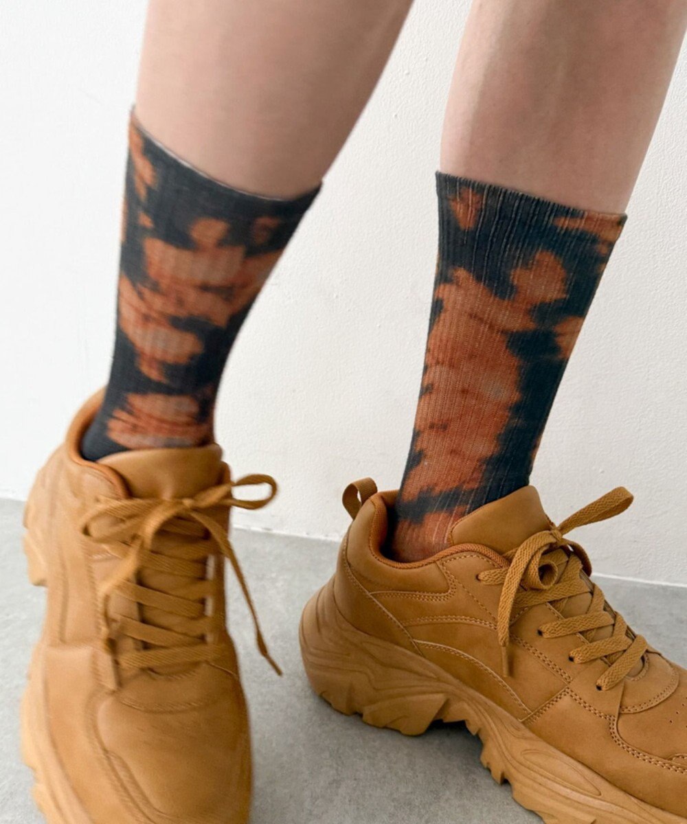 WEGO タイダイプリントソックス 