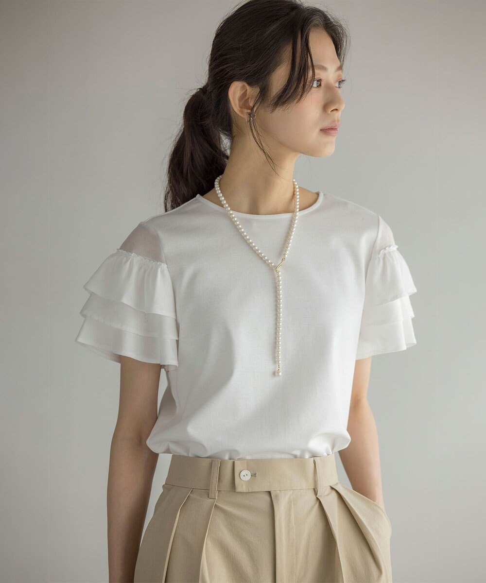 組曲 コットンポンチシア－スリーブ ブラウス 