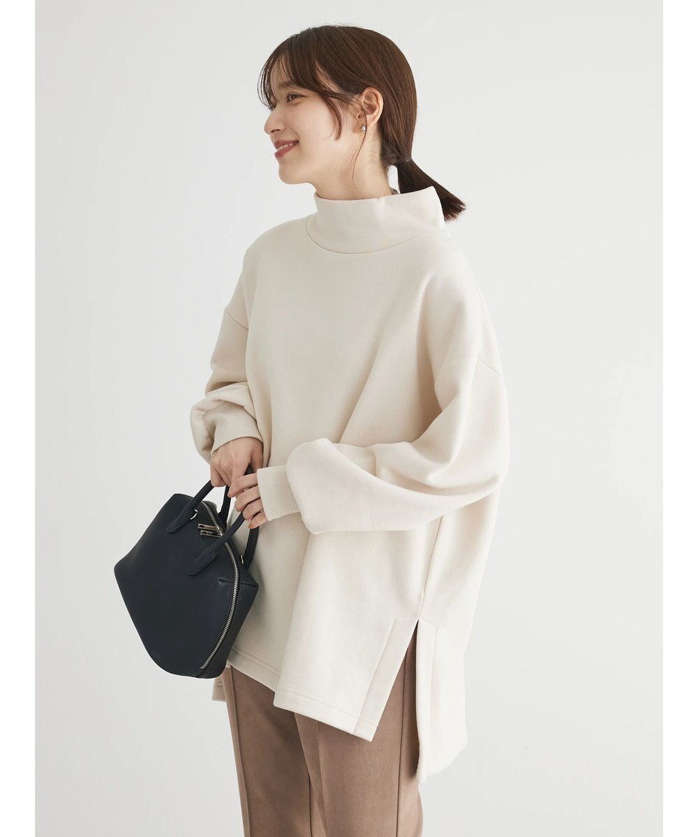 Green Parks Ｂｒｕｓｈｅｄ　タートル裏起毛チュニック 