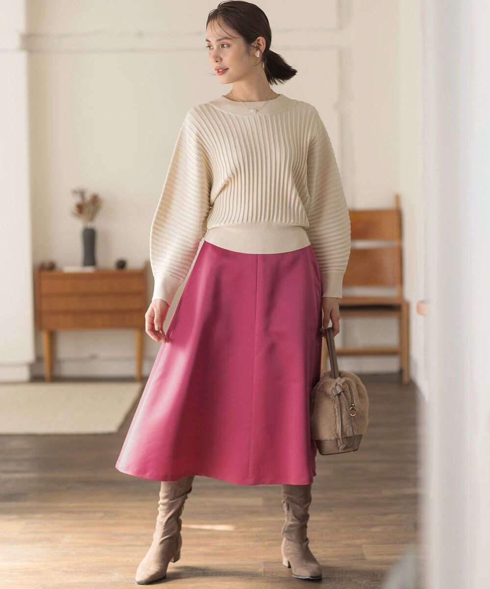 組曲 L マットサテンノーブルスカート 