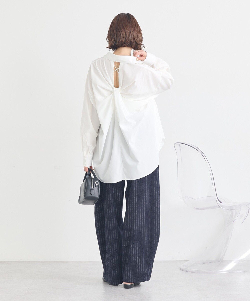 earth music&ecology バックツイストオーバーシャツ 