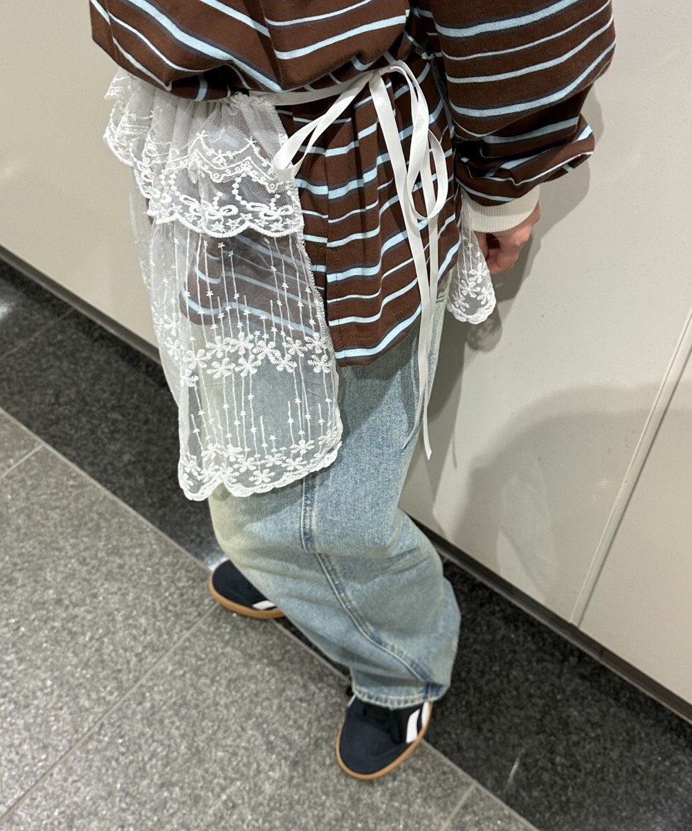 WEGO レースリボンラップスカート 