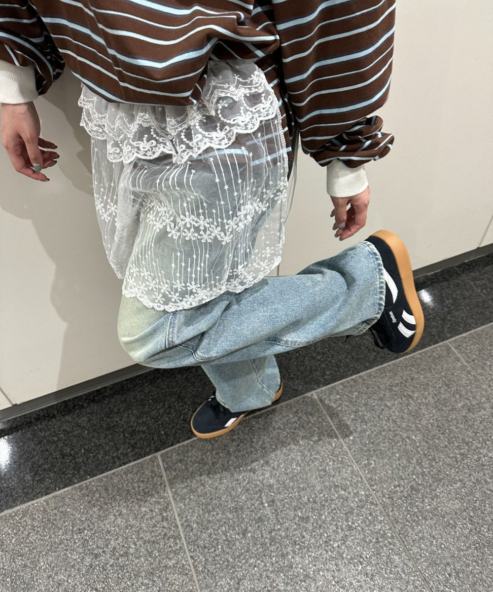 WEGO レースリボンラップスカート 