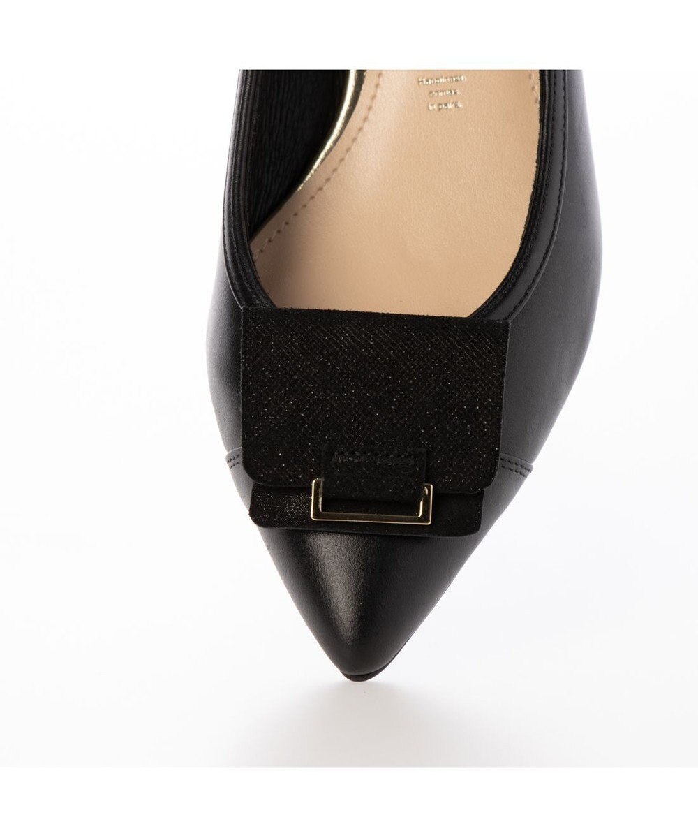 MODE ET JACOMO <MODE ET JACOMO>スクエアバックルポインテッドトゥパンプス 