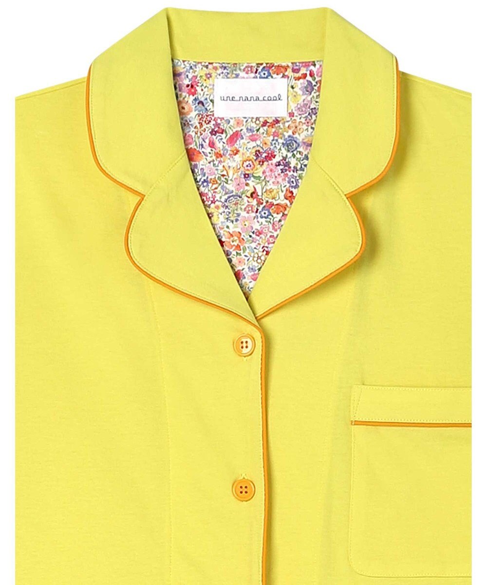 une nana cool 【綿100％】40ハイゲージ天竺半袖パジャマ MADE WITH LIBERTY FABRIC 