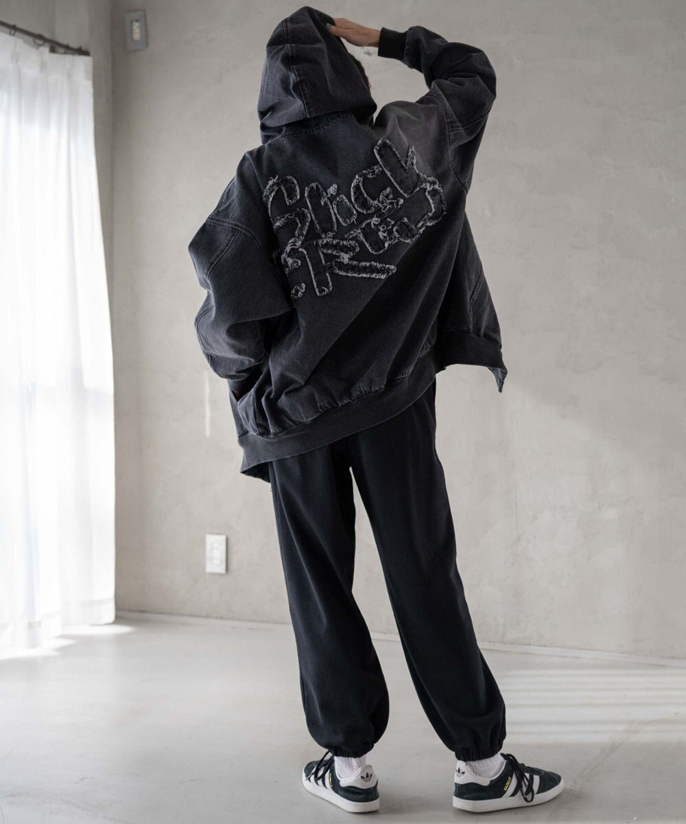 WEGO ヴィンテージウォッシュBIGフードブルゾン 