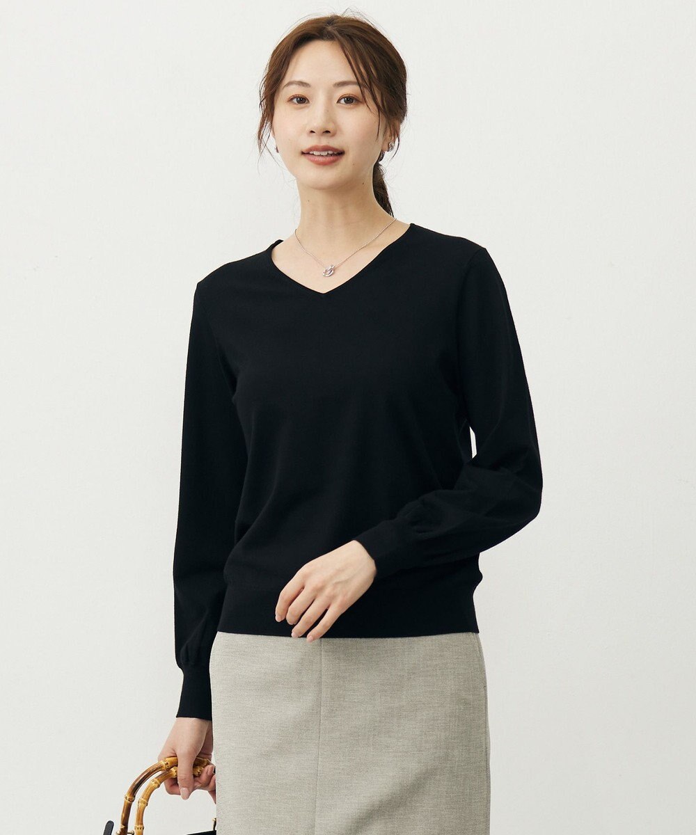 J.PRESS LADIES 【人気のため新色追加】PRINCE Vネック ニット 