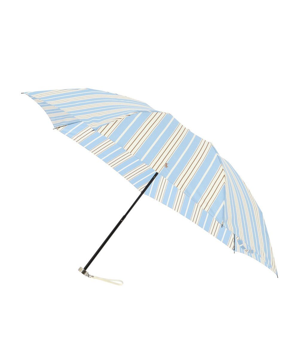 MOONBAT POLO RALPH LAUREN(ポロ ラルフローレン) 折りたたみ傘 ソフトストライプ ポロポニー ワンポイント 