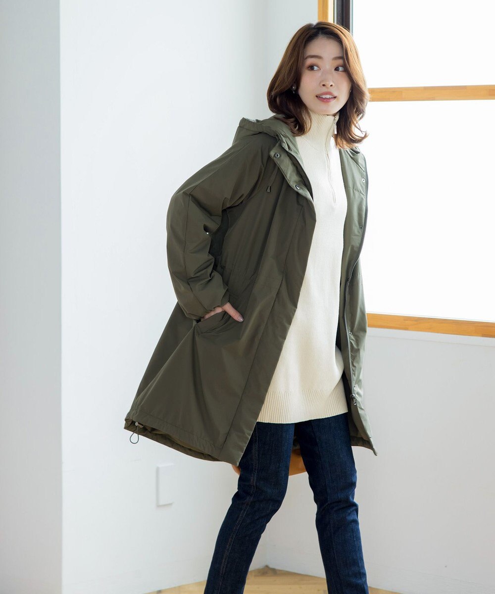 Tiaclasse 【洗える】ハーフジップニットチュニック 