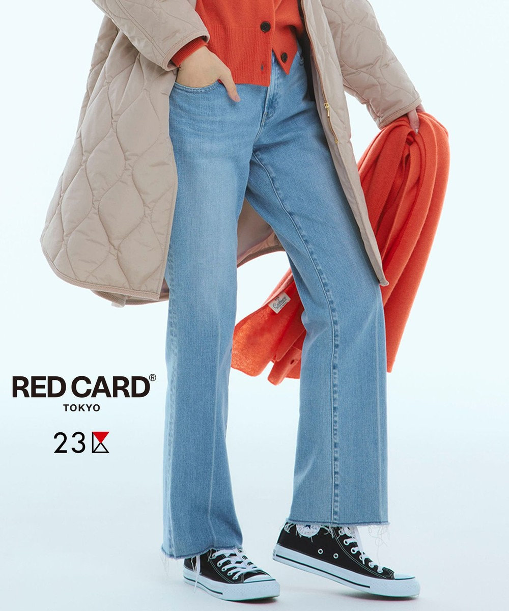 23区 【再入荷/RED CARD TOKYO×23区】デニム フレアパンツ ライトブルー