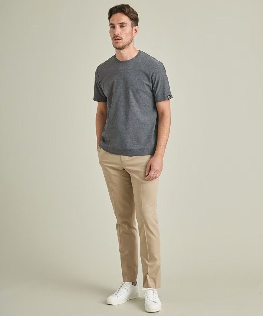 GOTAIRIKU 仕事で着られるTシャツ【サラサラ/よれにくい/透けにくい】キレイめ 鹿の子 ビズTシャツ 