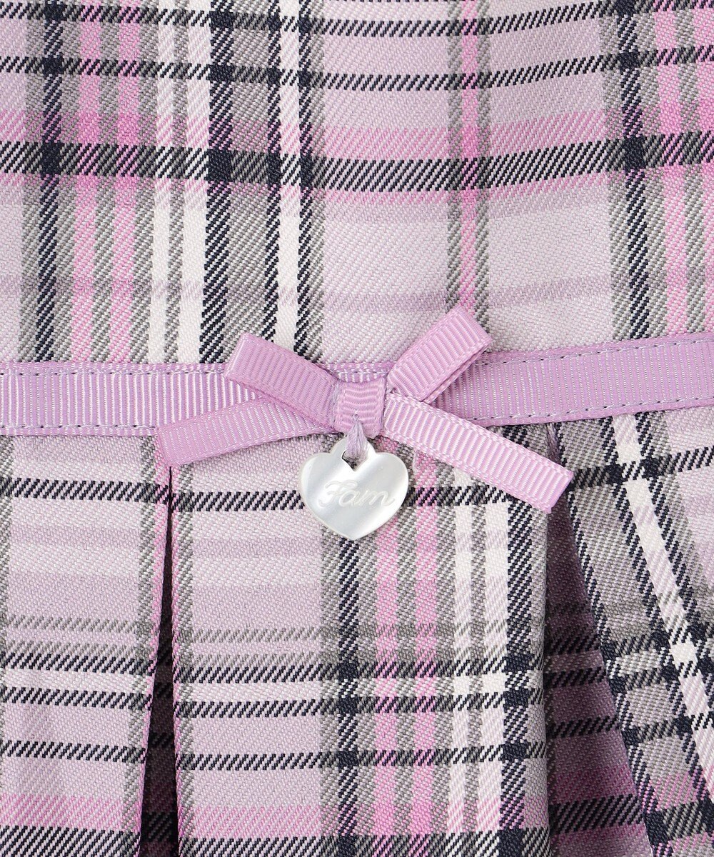 ANY KIDS チェック ジャンパースカート 