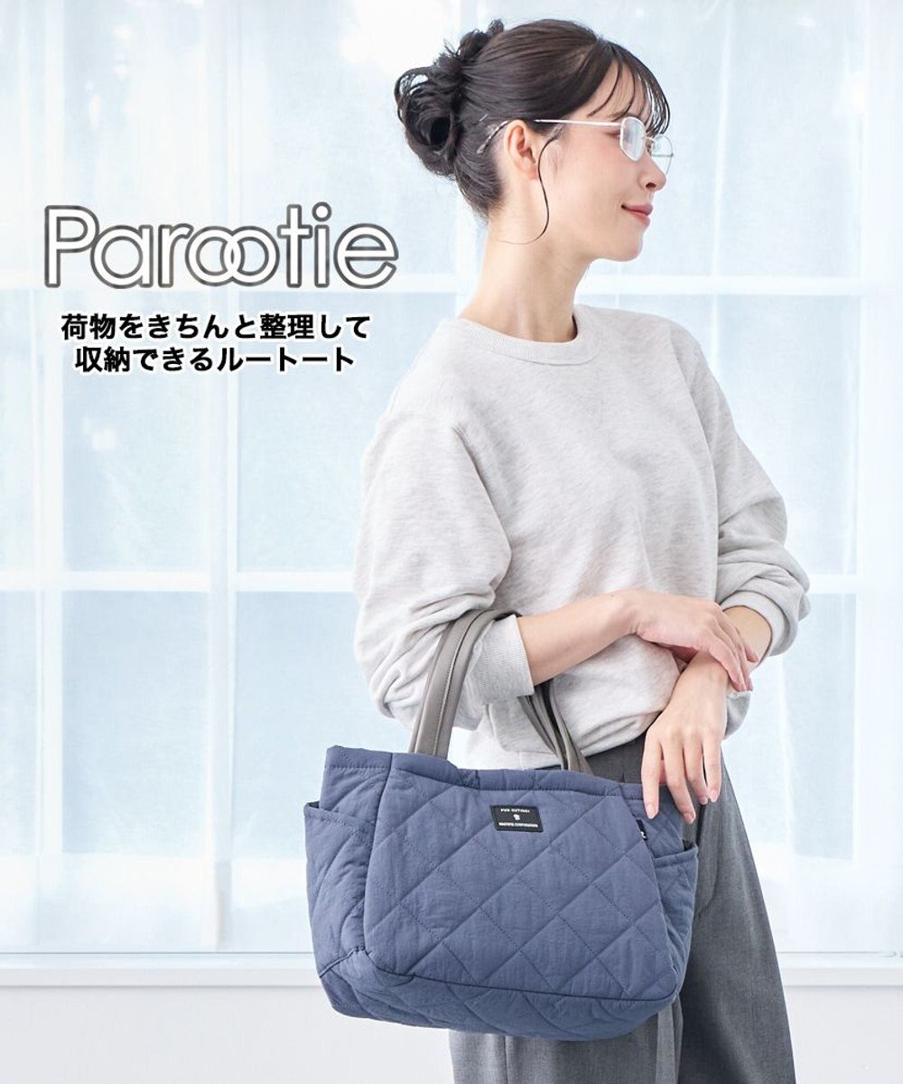 ROOTOTE 3673【仕切り+自立+撥水】LT.デリ.パルーティ.キルト-D 