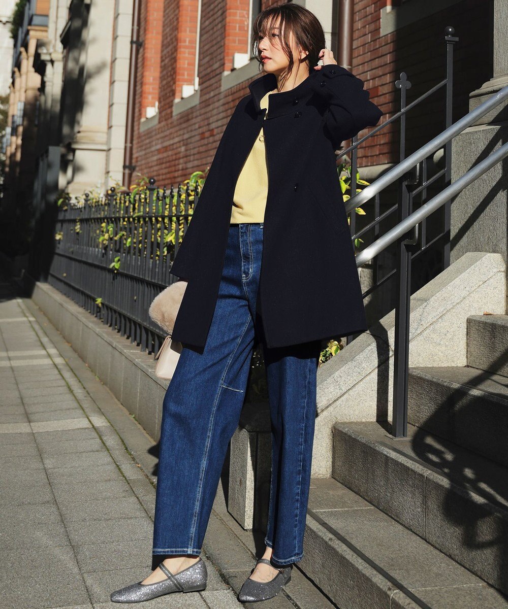 ANY SIS 【美Denimシリーズ】セミカーブワイド デニム 