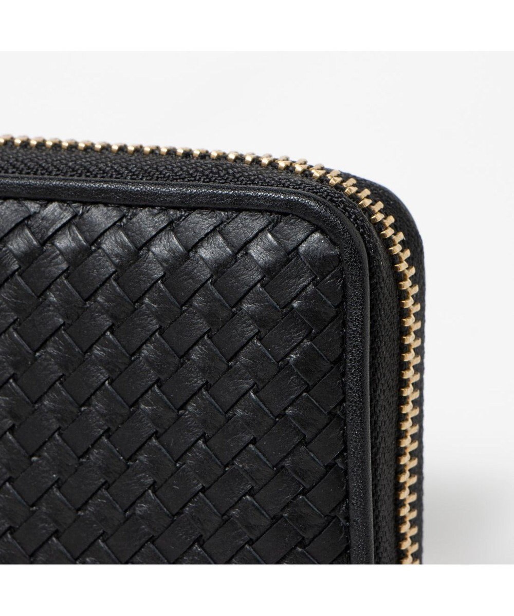 UNBILLION ペルケ perche / レザーメッシュ・ジャバラカードウォレット 