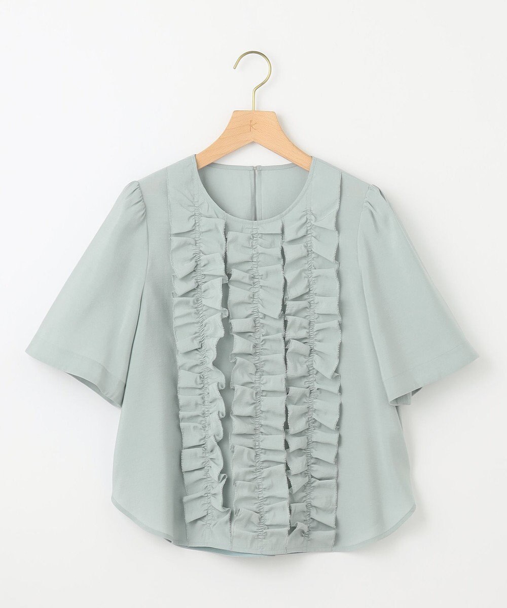 組曲 S 【WEB限定】ヴィンテージジョーゼットフリル ブラウス 