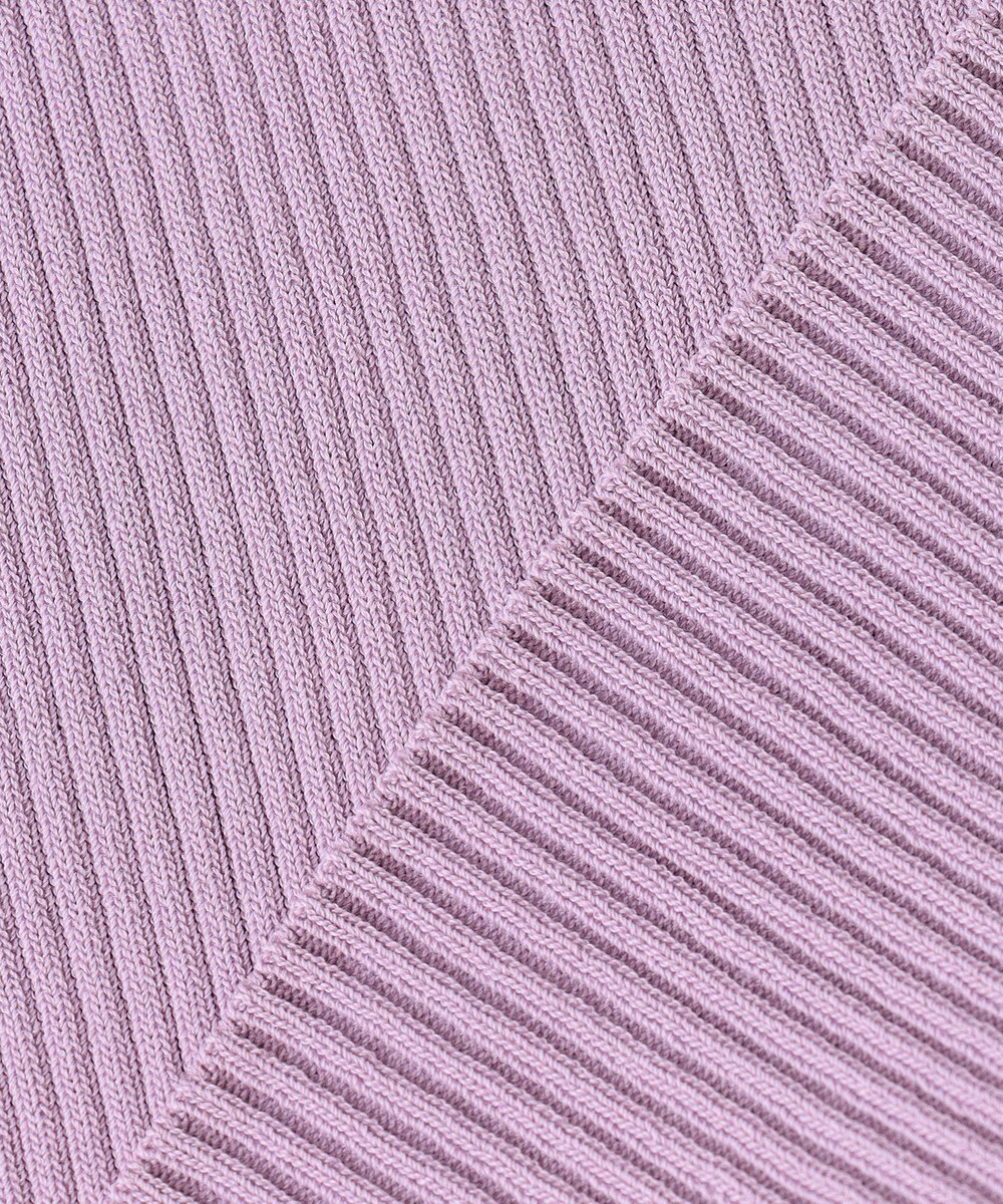 ANY SIS 【洗える】ネックポイントリブ ニット 