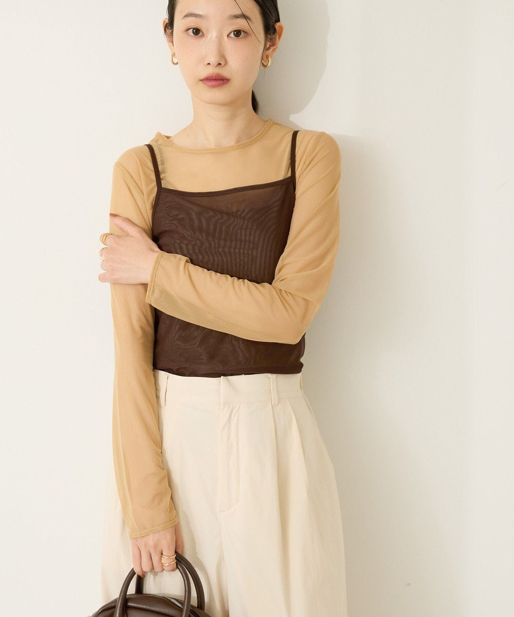 AMERICAN HOLIC 【２点セット】チュールキャミレイヤードトップス 