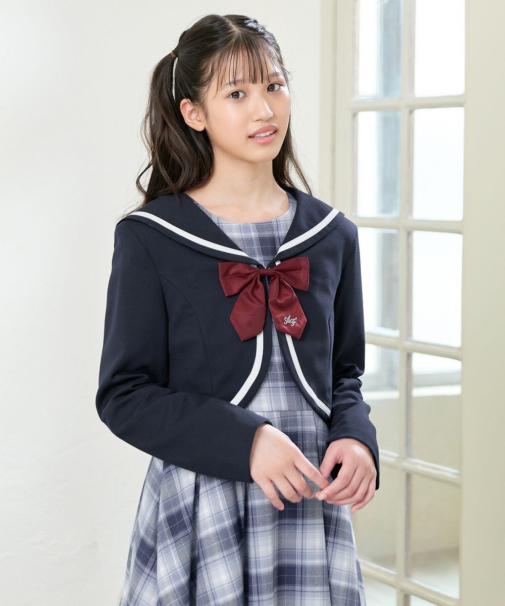 ANY KIDS ジャケット付き チェック ワンピース 