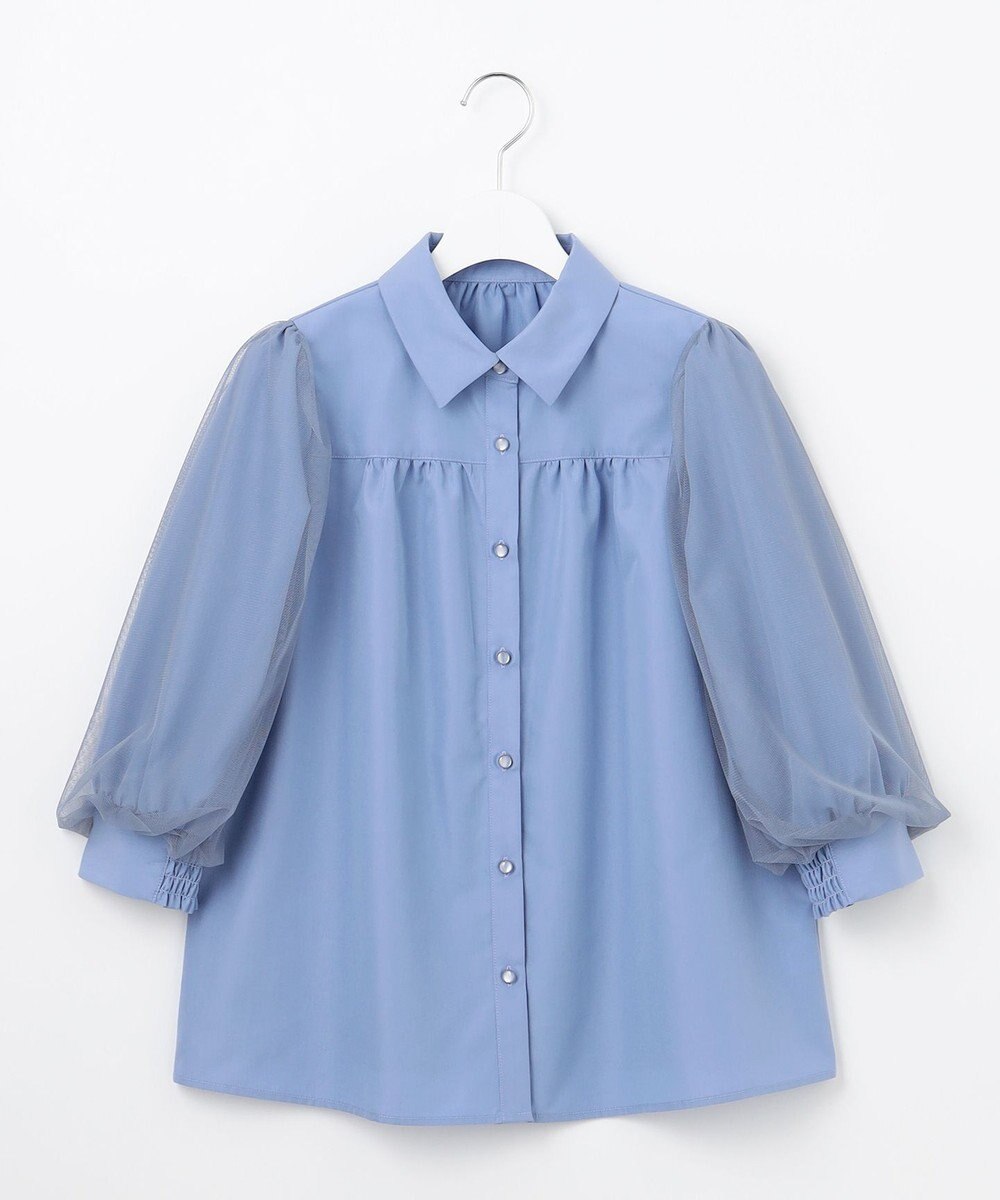 Feroux 【大好評につき追加生産決定！】袖チュールブラウス 