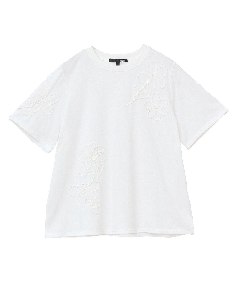 Green Parks ・ＳＵＧＡＲ　ＳＰＯＯＮ　コード刺繍ＴＥＥ 