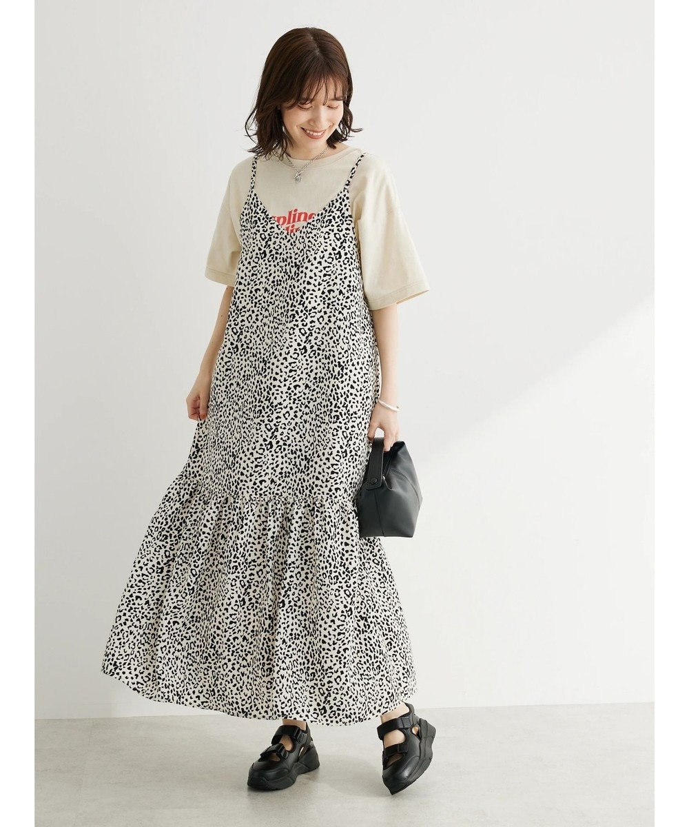 Green Parks ・ＥＬＥＮＣＡＲＥ　ＤＵＥ　レオパードキャミワンピ 
