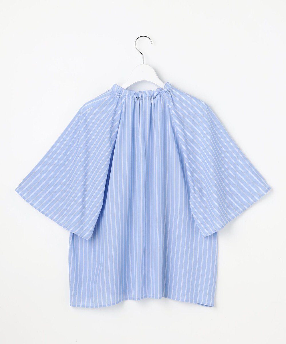 自由区 S リヨセルポプリンフリル ブラウス 