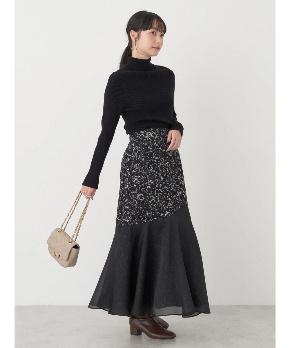 earth music&ecology 切替フラワースカート 