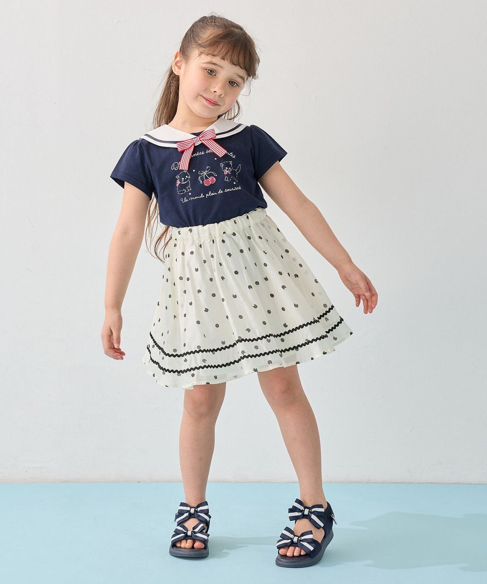 ANY KIDS セーラーカラー Tシャツ 