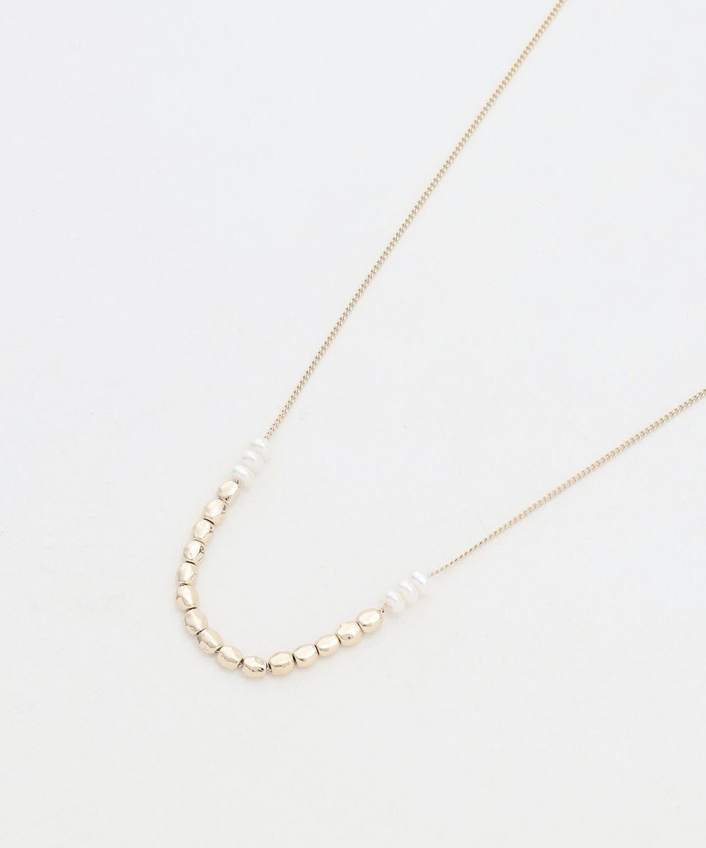 ANY メタルパールレンジネックレス 