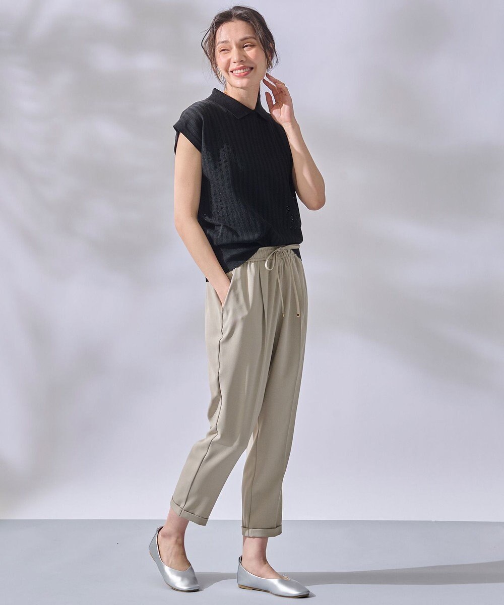 ANY 【UVケア/接触冷感/ウエストゴム】イージーケア美脚パンツⅡ 