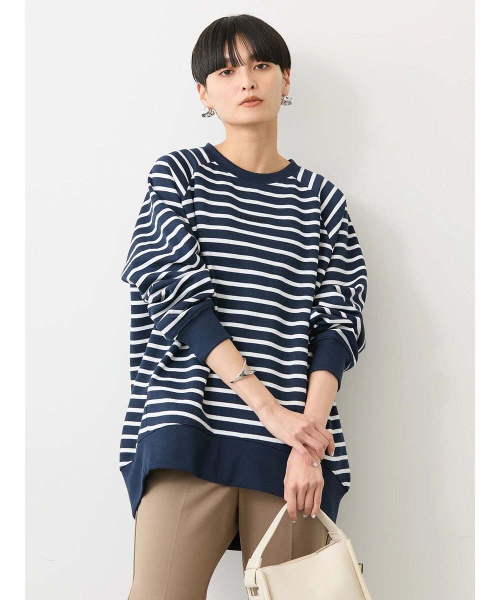 AMERICAN HOLIC バックＺＩＰロゴ刺繍ポンチチュニック 